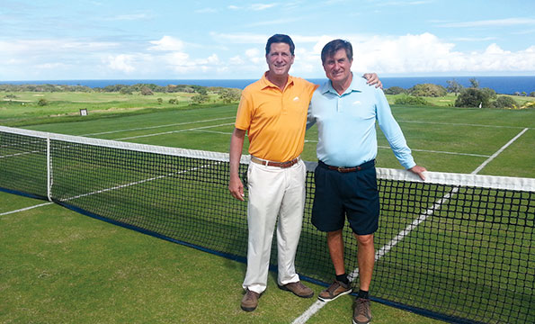 Charlie Pasarell (right) and his brother, Stanley