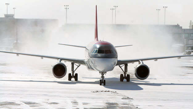 Airplanes in the Snow