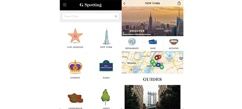 travel apps by celebrities g.spotting