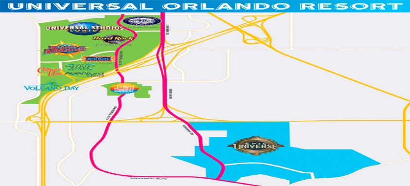 Map of Universal Orlando Resort