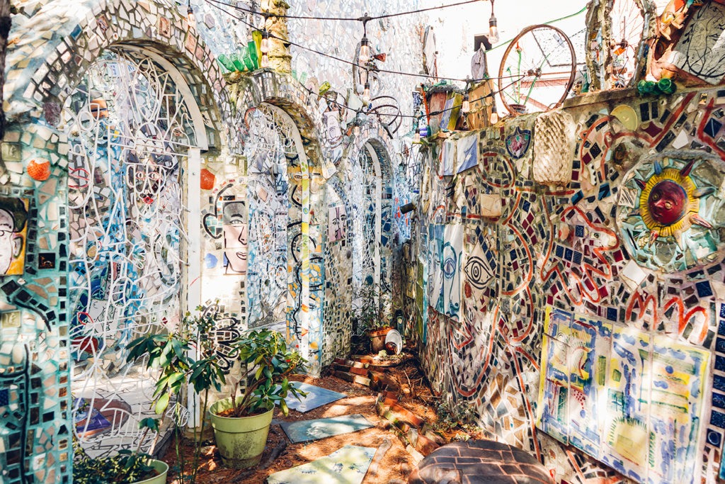 Mosaics at Philadelphia's Magic Garden