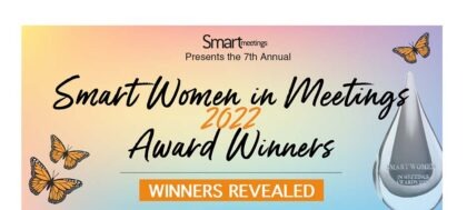 The banner for Smart Women in Meetings Award Winners 2022