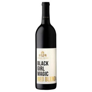 A bottle of Black Girl Magic's Red blend wine