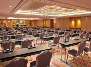 A meeting room in a Shangri-La Hotels & Resorts property