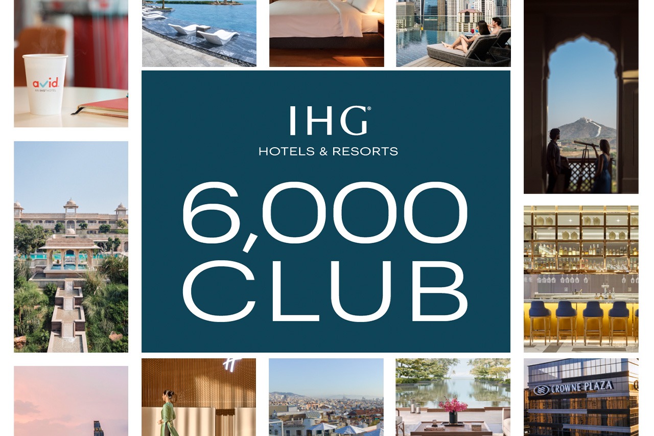 A promotional image celebrating IHG's "6,000 Club."