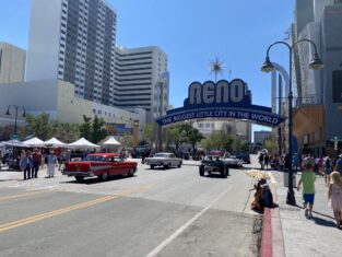Image of the main strip in Reno, Nevada.