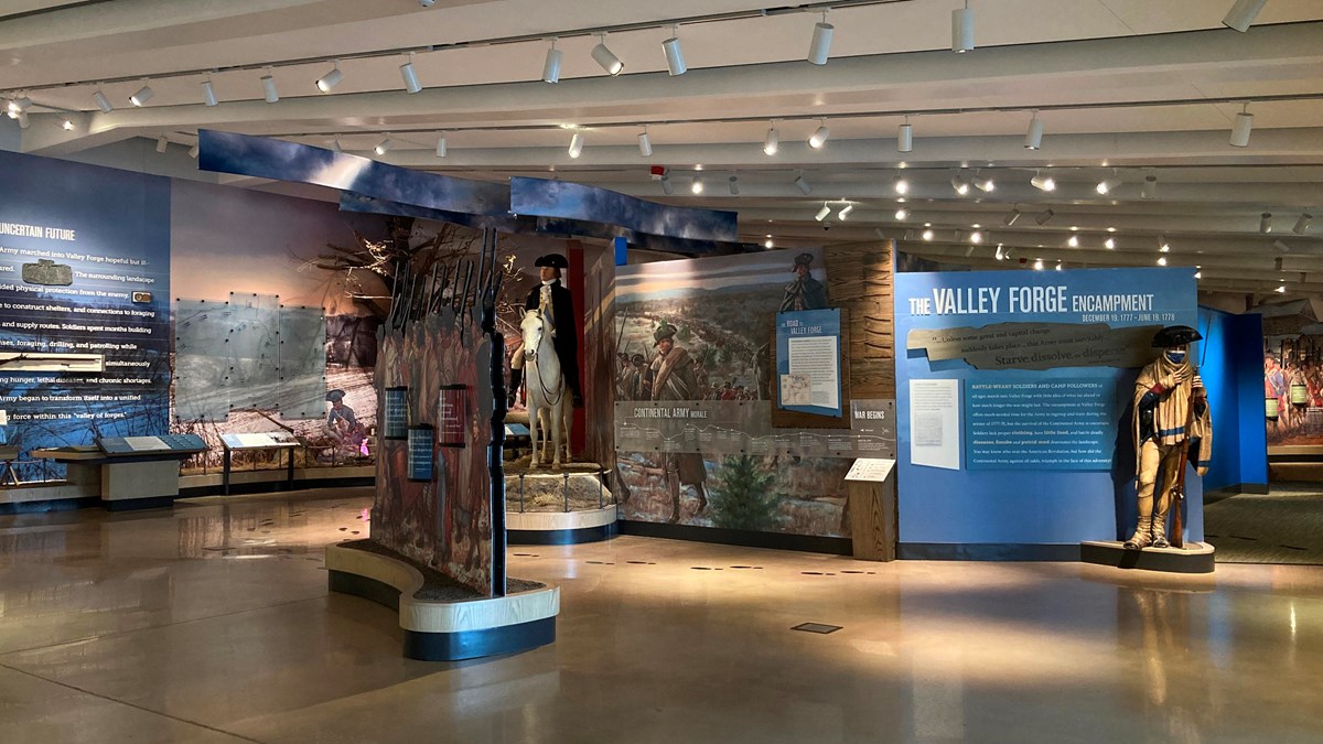 Valley Forge Encampment Museum Exhibit in pennsylvania