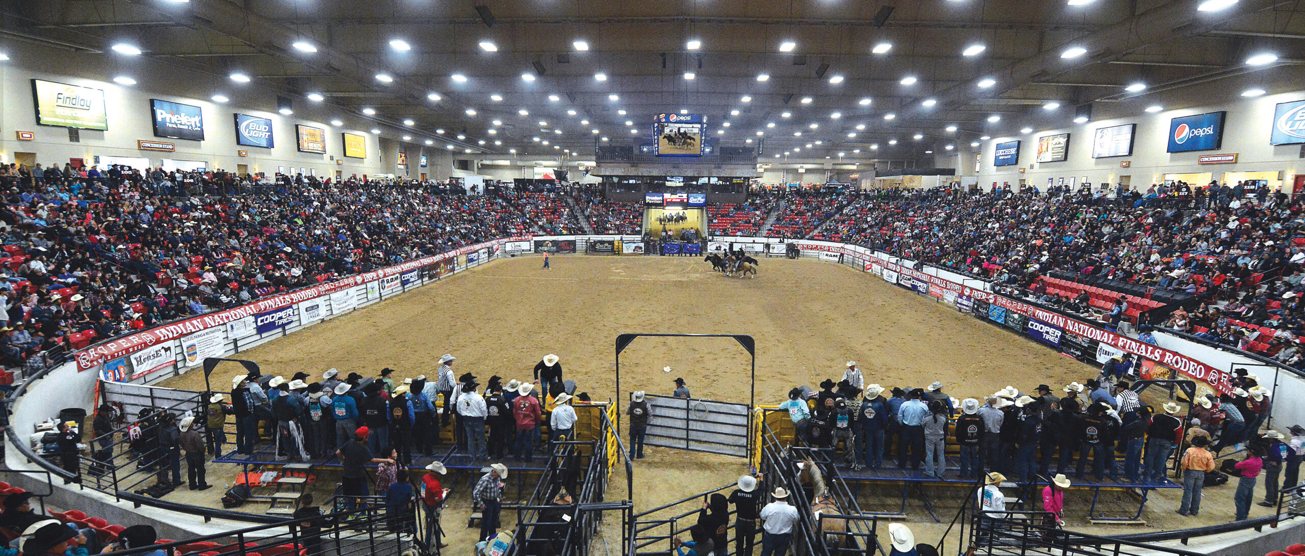 Indian National Finals Rodeo at South Point Casinos’s equestrian center