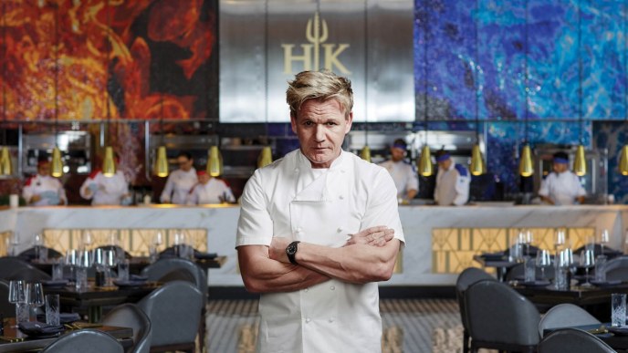 gordon ramsey on set of hell's kitchen