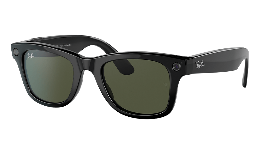 black ray-ban glasses