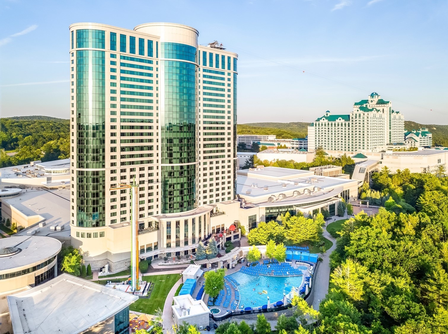 aerial view of Foxwoods Resort Casino