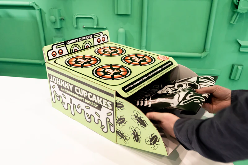 Johnny Cupcakes packaging