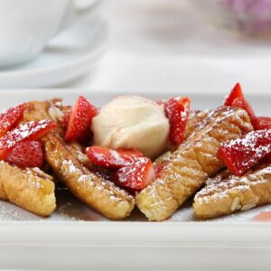 strawberries and french toast