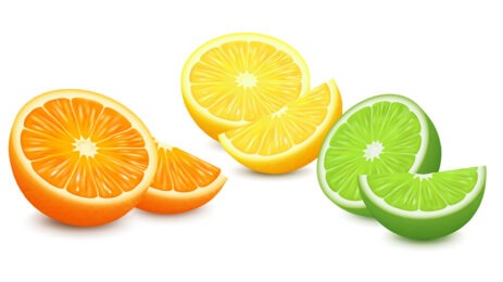 animated image of orange, yellow and green fruits