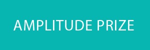 green sign that says "amplitude prize"