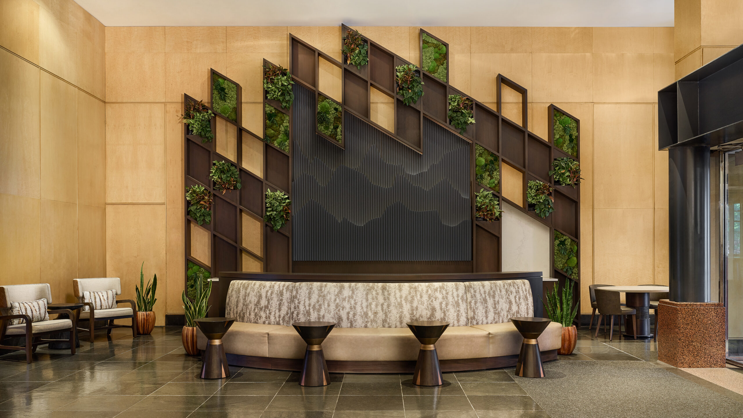 New and renovated green wall at Westin Denver Downtown