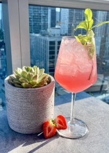 The Pretty in Pink Mocktail at Kimpton EPIC Hotel for breast cancer awareness month