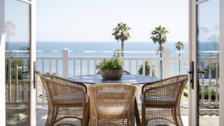 The patio at Villa Le Ciel at Montage Laguna Beach for November 29 2023 New and Renovated Feature image