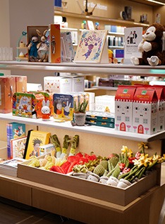 shelf of various treats
